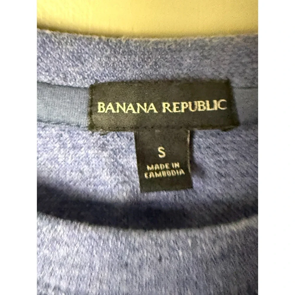 Banana Republic Pullover Crewneck Mens S Blue Casual Preppy